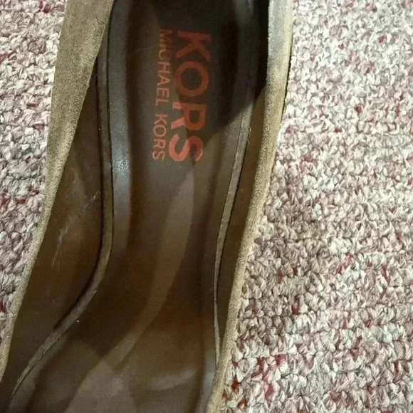 Michael Kors Brown Suede Wedge Heels Size 10 - Picture 3 of 8